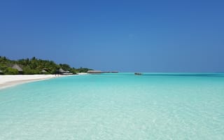 Картинка море, Мальдивы, пляж, Атолл, отпуск