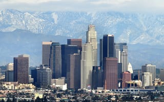 Картинка Центр Лос-Анджелеса, город, городской пейзаж, городской район, метрополия