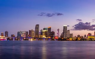 Картинка Майами, городской пейзаж, город, линия горизонта, метрополия