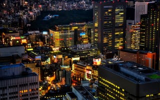 Картинка Токио, метрополия, городской район, город, городской пейзаж