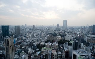 Картинка городской район, городской пейзаж, небоскреб, Токио, день