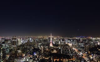 Картинка Токио, токийская башня, жилье, путешествие, городской