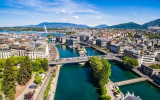 Картинка Женева Швейцария, путешествие, городской район, город, городской пейзаж