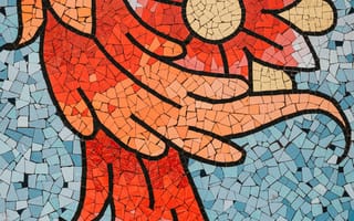 Картинка Цветок, Узор, Текстуры, Текстура, Мозаика