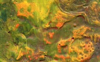 Картинка Абстракция, Разноцветный, Рельеф, Холст, Краска, Текстура