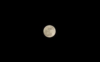 Картинка Небо, Луна, Черный