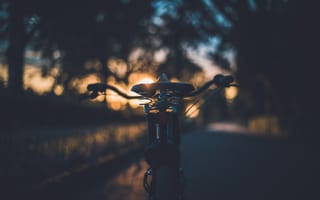 Картинка Темные, Вечер, Велосипед, Сиденье