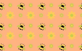 Картинка Цветы, Пчелы, Текстура, Текстуры, Узоры