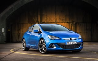 Картинка Опель (Opel), Тачки (Cars), Синий, Вид Сбоку, Астра