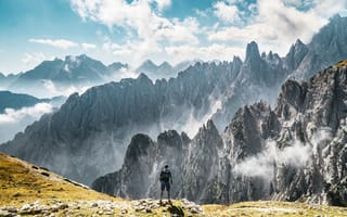 Картинка Природа, Горы, Путешествие, Италия, Туризм, Одиночество