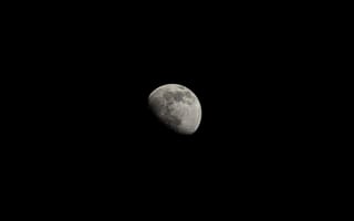 Картинка Ночь, Луна, Черный