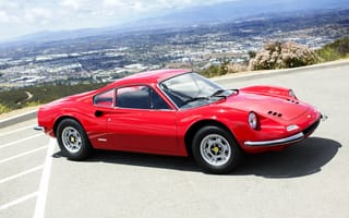 Картинка Феррари (Ferrari), Тачки (Cars), Series E, 1971, Pininfarina, 246 Gt, Dino