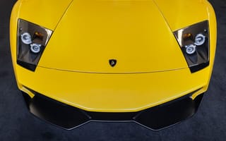 Картинка Ламборджини (Lamborghini), Тачки (Cars), Желтый, Murcielago, Капот