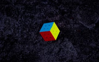 Картинка Разное, Разноцветный, Кубик Рубик, Куб, Левитация
