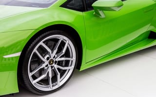 Картинка Ламборджини (Lamborghini), Тачки (Cars), Зеленый, Дверь, Колесо