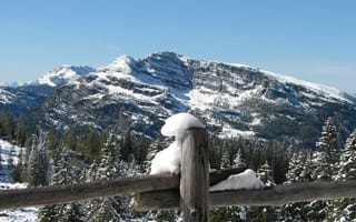Картинка Зима, Природа, Снег, Горы, Альпы