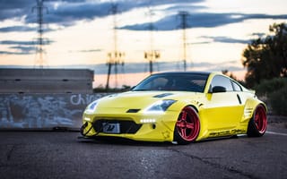 Картинка Вид Сбоку, Тачки (Cars), Желтый, Nissan 350Z