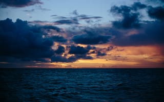 Картинка Природа, Море, Горизонт, Облака