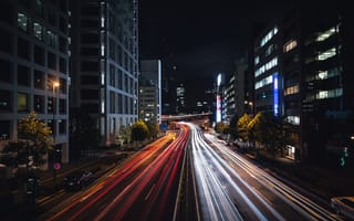 Картинка Города, Ночной Город, Акасака, Минато, Япония