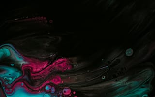 Картинка Абстракция, Разводы, Краска, Пятна, Разноцветный, Смешивать, Жидкость