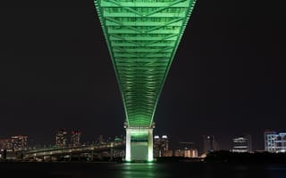 Картинка Города, Ночной Город, Япония, Мост, Токио