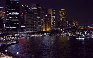 Картинка Города, Ночь, Сидней, Австралия