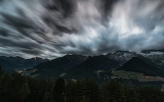 Картинка Природа, Горы, Альпы, Облака