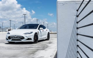 Картинка Тачки (Cars), Белый, Tesla Model S, Tesla, Роскошный