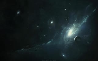 Картинка Арт, Космос, Звезды, Планета, Вселенная