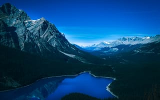 Картинка Канада, Природа, Пейто, Горы, Озеро