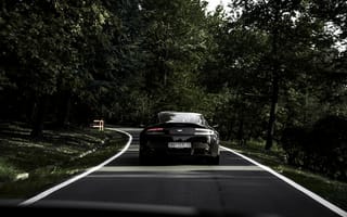 Картинка Астон Мартин (Aston Martin), Тачки (Cars), Черный, Дорога, Машина