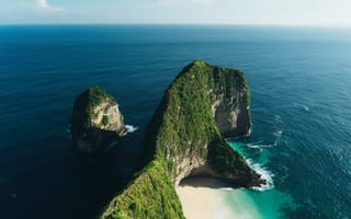 Картинка Природа, Пляж, Океан, Скала, Индонезия, Остров