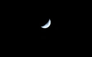 Картинка Космос, Ночь, Черный, Луна