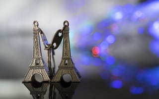 Картинка Париж, Эйфелева Башня, Крупным Планом, Брелок, Разное