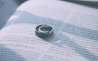Обои Любовь, Кольца, Обручальные Кольца, Книга, Пара