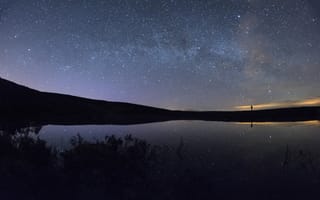 Картинка Природа, Ночь, Озеро, Звездное Небо