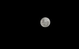 Картинка Ночь, Луна, Полнолуние, Черный