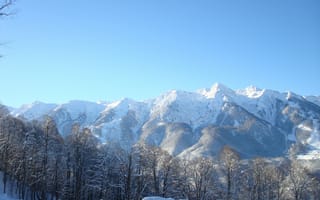 Картинка Природа, Горы, Кавказ, Снег, Хребет