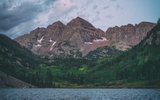 Картинка Природа, Горы, United States, Озеро, Maroon Bells