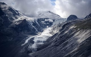 Картинка Природа, Облака, Туман, Гора, Ледник