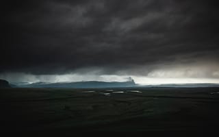 Картинка Природа, Облака, Исландия, Темный, Остров