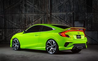 Картинка Хонда (Honda), Тачки (Cars), Civic, Зеленый, Concept, 2015