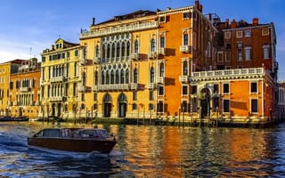 Картинка Венеция, Города, Италия, Лодка, Канал