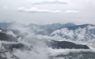 Картинка Природа, Горы, Туман, Облака