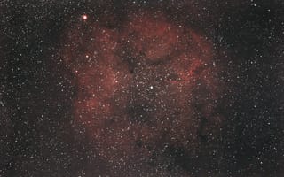 Картинка Космос, Звезды, Красный, Туманность, Вселенная