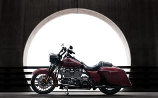 Картинка Мотоциклы, Красный, Байк, Мотоцикл, Вид Сбоку, Harley Davidson