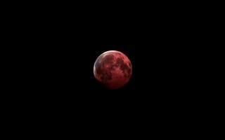 Обои Космос, Луна, Темный, Красный, Астрономия