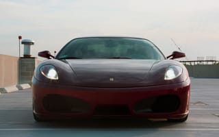 Картинка Небо, Феррари (Ferrari), F430, Тачки (Cars), Красный