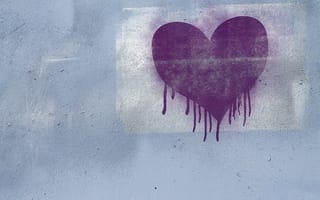 Картинка Любовь, Стена, Сердце, Граффити