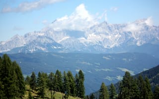 Картинка Природа, Деревья, Альпы, Горы, Австрия